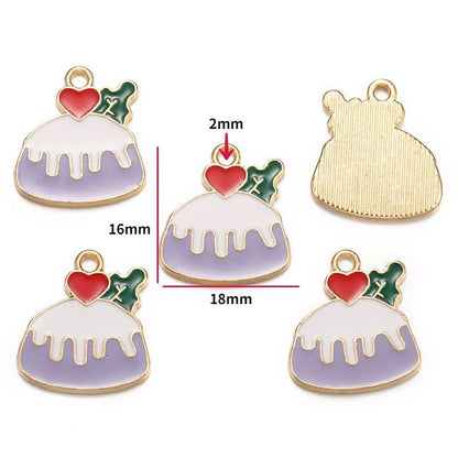 5PCS Dessert Theme Jewelry Making Findings Charm