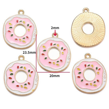 5PCS Dessert Theme Jewelry Making Findings Charm
