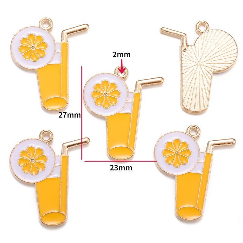 5PCS Dessert Theme Jewelry Making Findings Charm