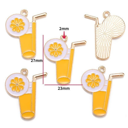 5PCS Dessert Theme Jewelry Making Findings Charm