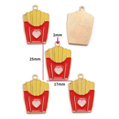 5PCS Dessert Theme Jewelry Making Findings Charm