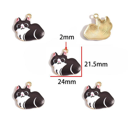 5PCS Ketty Style Theme Jewelry Making Findings Charm