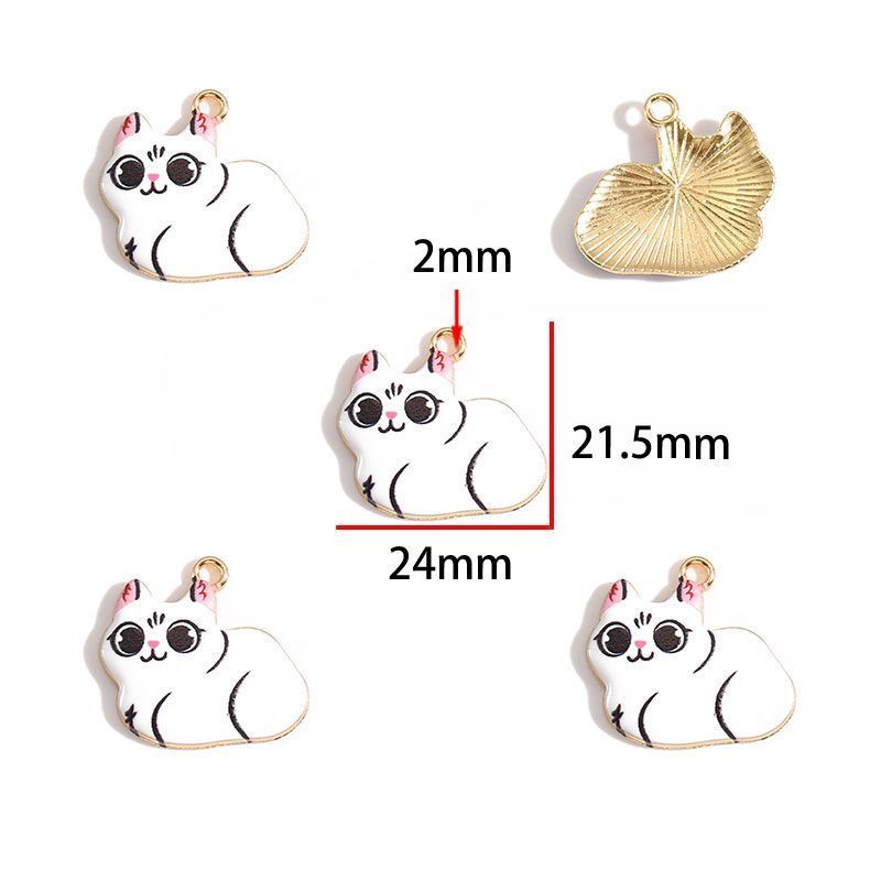 5PCS Ketty Style Theme Jewelry Making Findings Charm