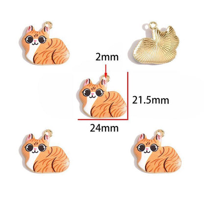 5PCS Ketty Style Theme Jewelry Making Findings Charm