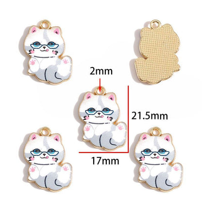 5PCS Ketty Style Theme Jewelry Making Findings Charm