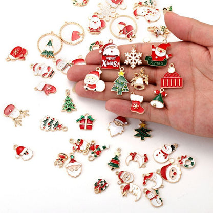 5PCS Mix Christmas Theme Jewelry Making Findings Charm