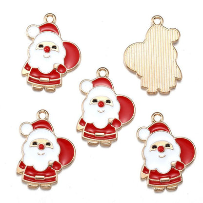 5PCS Mix Christmas Theme Jewelry Making Findings Charm