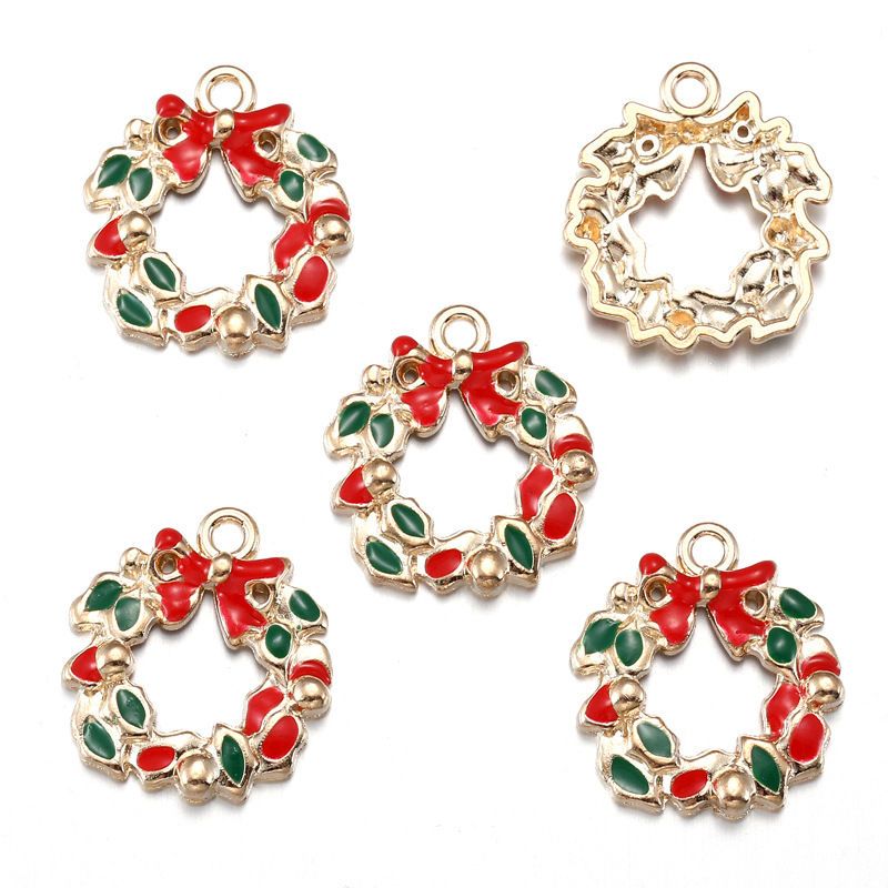 5PCS Mix Christmas Theme Jewelry Making Findings Charm