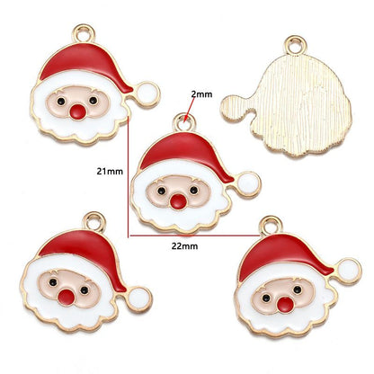 5PCS Mix Christmas Theme Jewelry Making Findings Charm