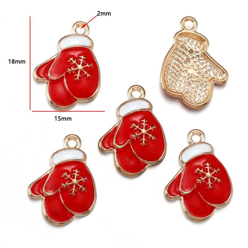 5PCS Mix Christmas Theme Jewelry Making Findings Charm