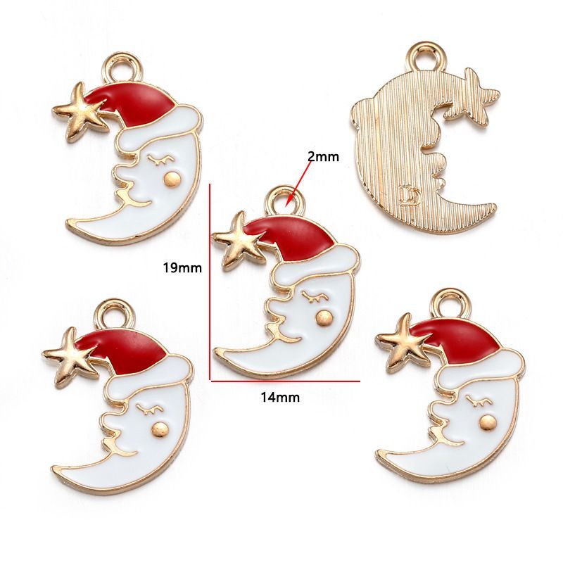 5PCS Mix Christmas Theme Jewelry Making Findings Charm