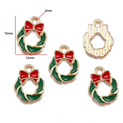 5PCS Mix Christmas Theme Jewelry Making Findings Charm