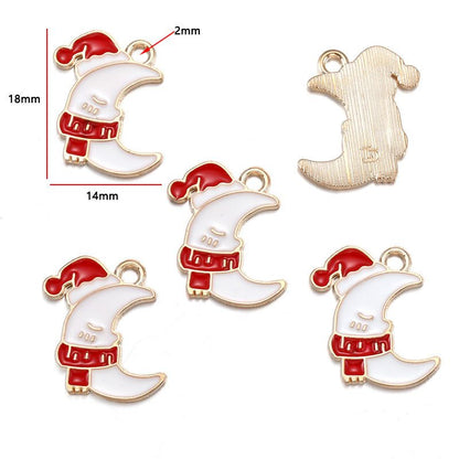 5PCS Mix Christmas Theme Jewelry Making Findings Charm