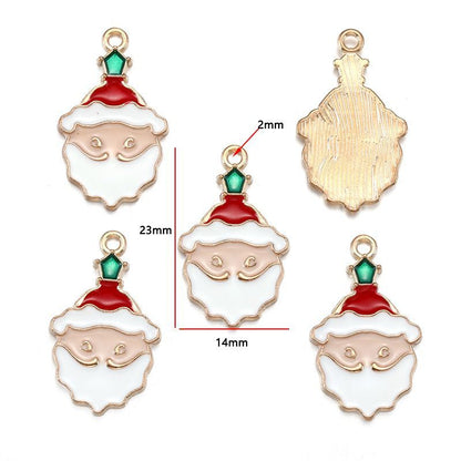 5PCS Mix Christmas Theme Jewelry Making Findings Charm