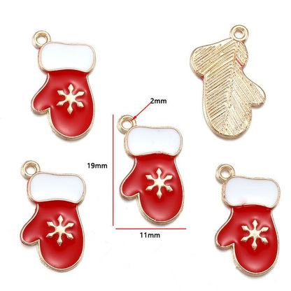 5PCS Mix Christmas Theme Jewelry Making Findings Charm