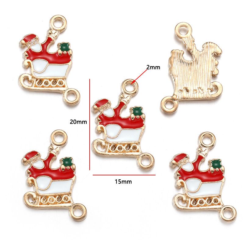 5PCS Mix Christmas Theme Jewelry Making Findings Charm