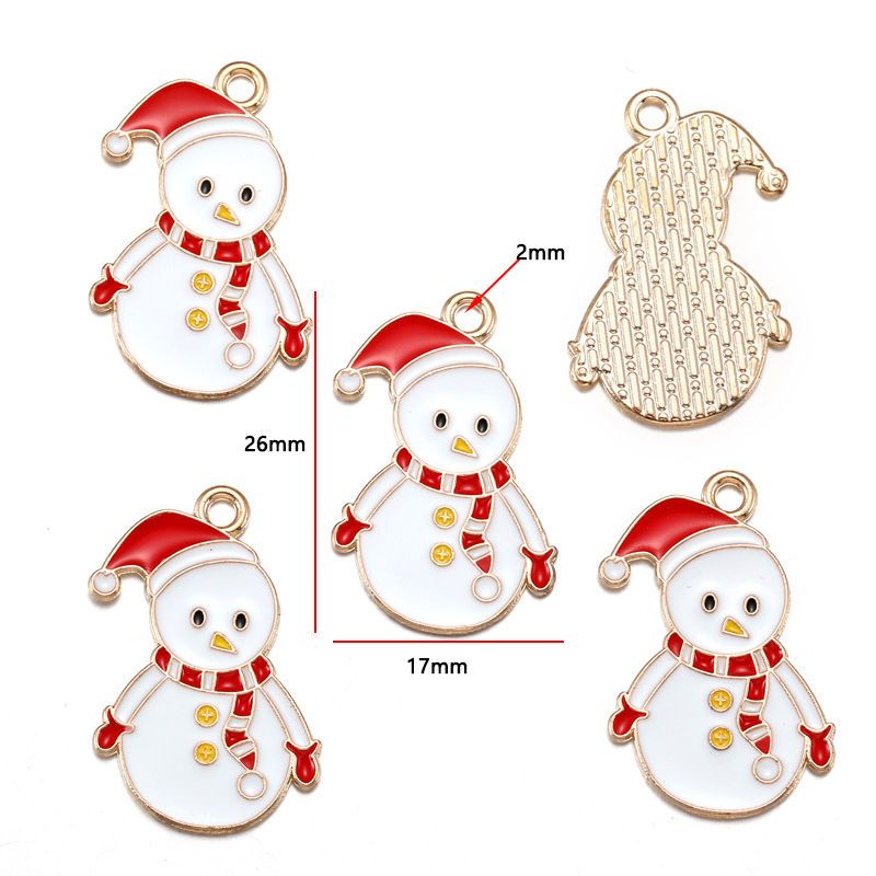 5PCS Mix Christmas Theme Jewelry Making Findings Charm