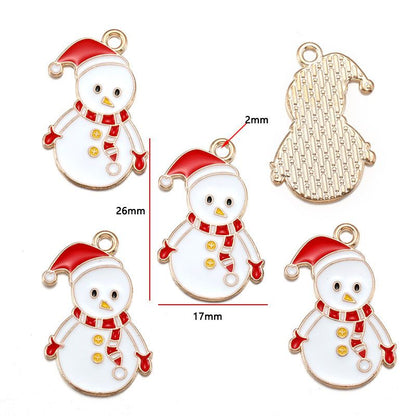 5PCS Mix Christmas Theme Jewelry Making Findings Charm