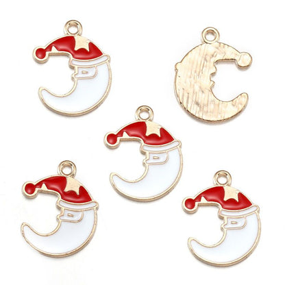5PCS Mix Christmas Theme Jewelry Making Findings Charm