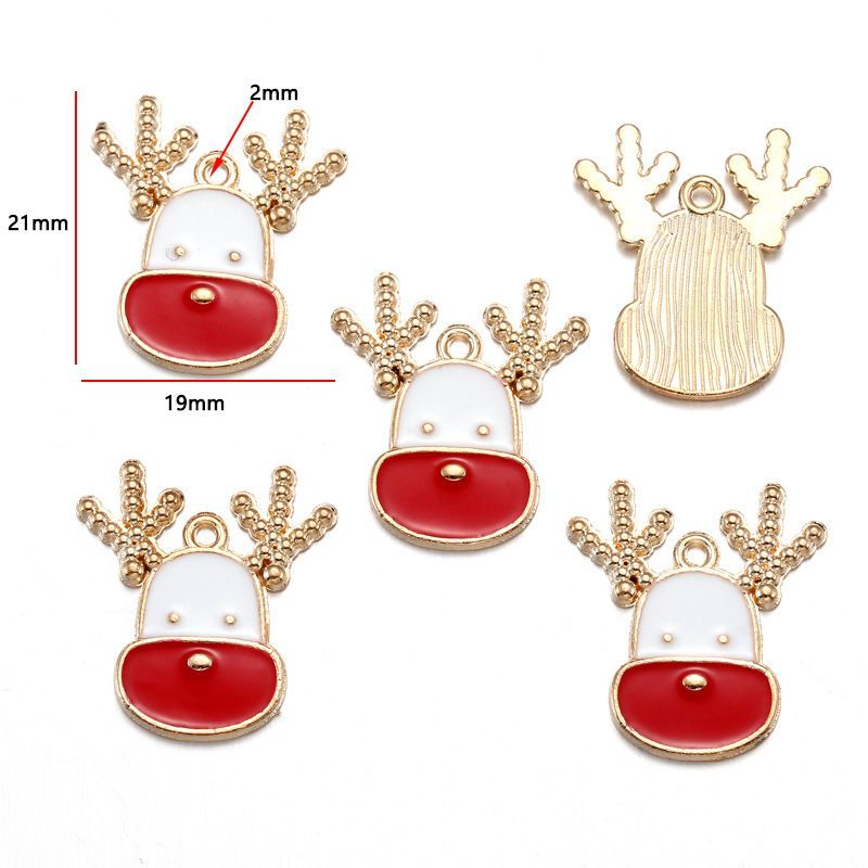 5PCS Mix Christmas Theme Jewelry Making Findings Charm