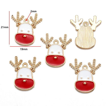5PCS Mix Christmas Theme Jewelry Making Findings Charm