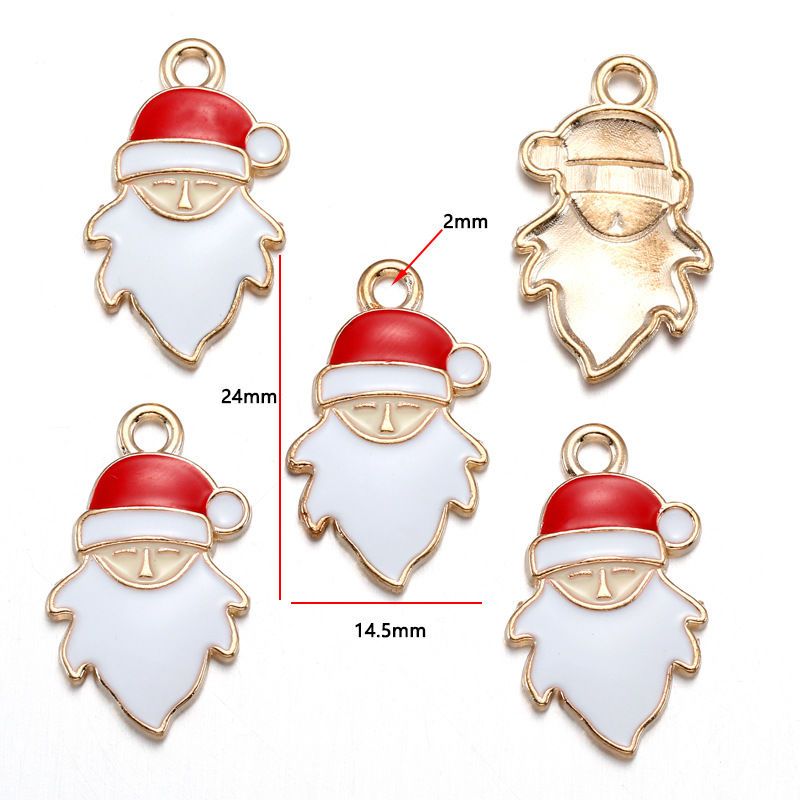 5PCS Mix Christmas Theme Jewelry Making Findings Charm