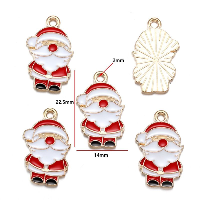 5PCS Mix Christmas Theme Jewelry Making Findings Charm