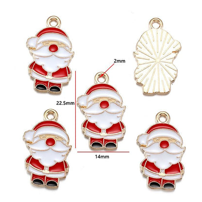 5PCS Mix Christmas Theme Jewelry Making Findings Charm