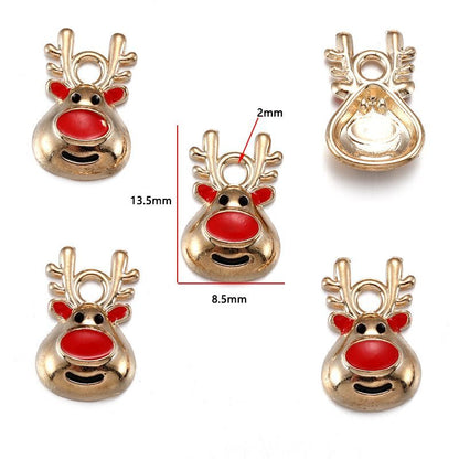 5PCS Mix Christmas Theme Jewelry Making Findings Charm