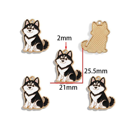 5PCS Cute Poppy Collection Charm For Jewelry Making Findings