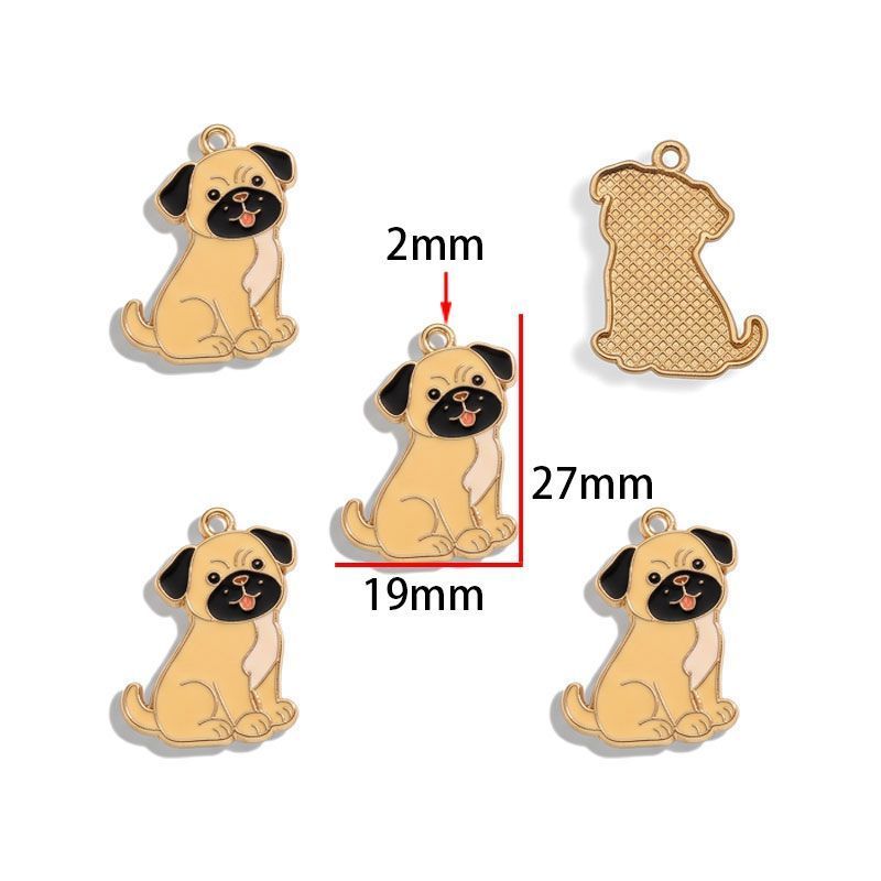 5PCS Cute Poppy Collection Charm For Jewelry Making Findings