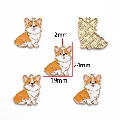5PCS Cute Poppy Collection Charm For Jewelry Making Findings