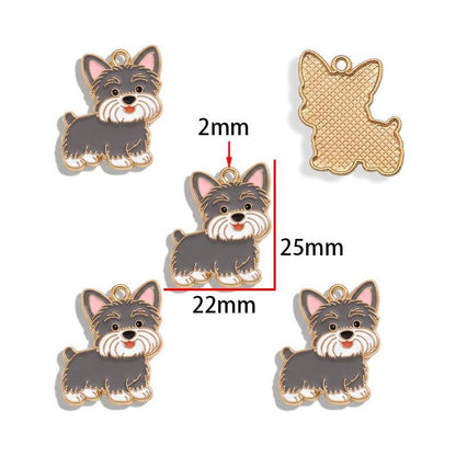 5PCS Cute Poppy Collection Charm For Jewelry Making Findings
