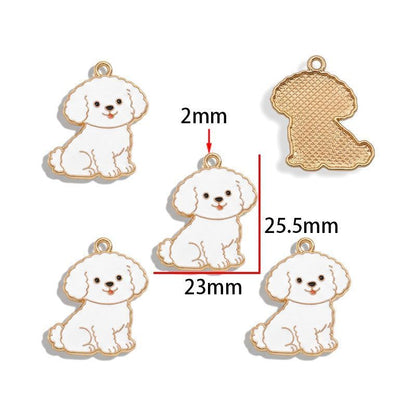5PCS Cute Poppy Collection Charm For Jewelry Making Findings