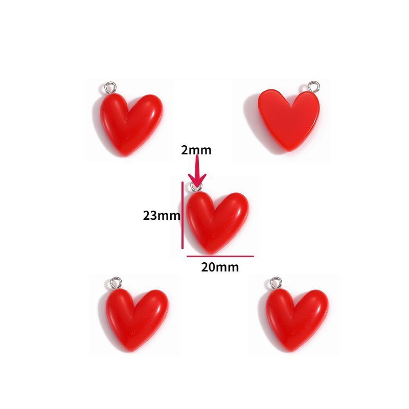 5PCS Lip Kiss Collection Resin Charm For Jewelry Making Findings