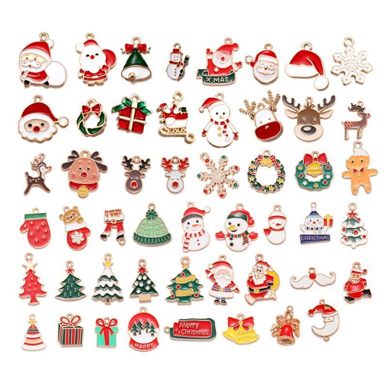 5PCS Christmas Tree Collection Charm For Jewelry Making Findings