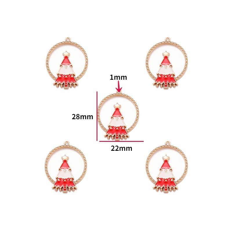 5PCS Christmas Tree Collection Charm For Jewelry Making Findings