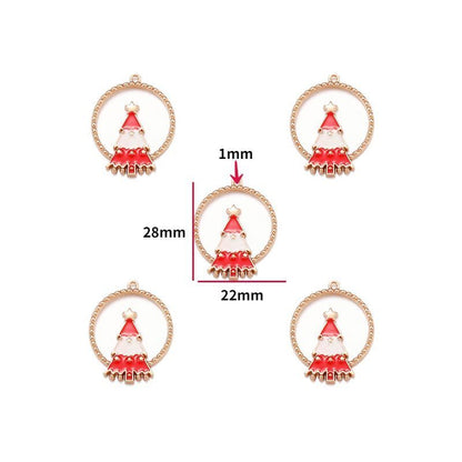 5PCS Christmas Tree Collection Charm For Jewelry Making Findings