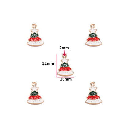 5PCS Christmas Tree Collection Charm For Jewelry Making Findings