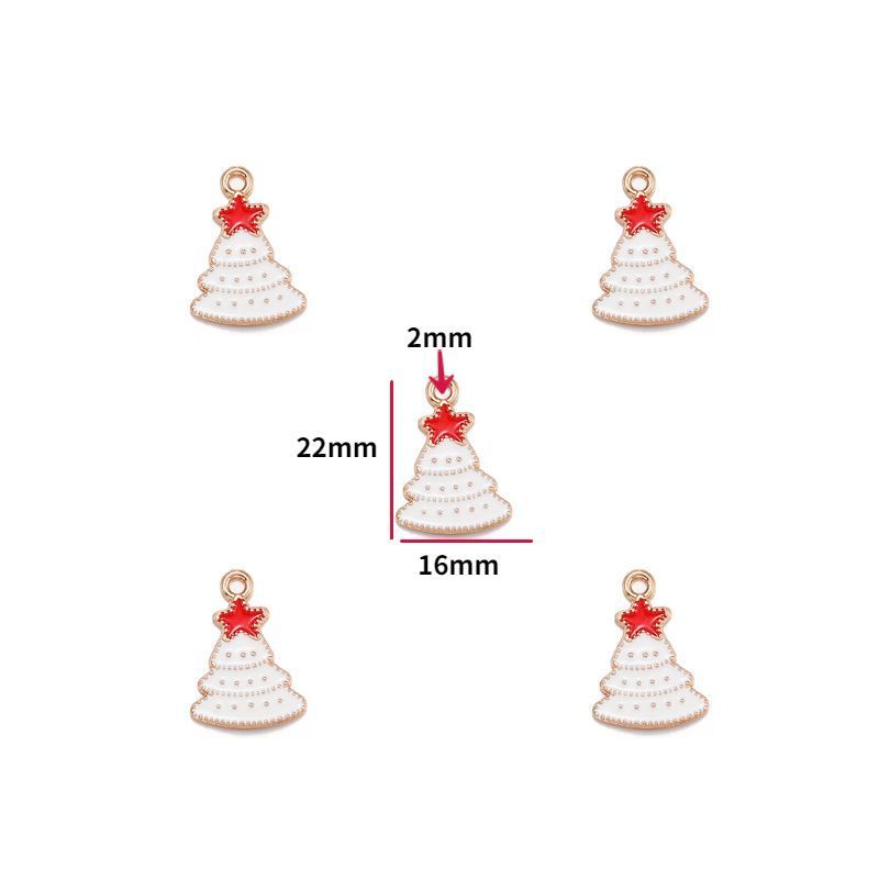 5PCS Christmas Tree Collection Charm For Jewelry Making Findings