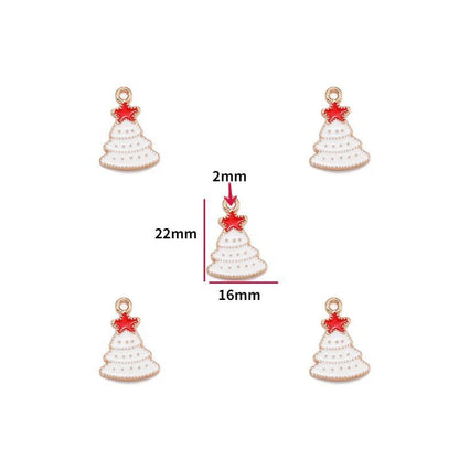 5PCS Christmas Tree Collection Charm For Jewelry Making Findings