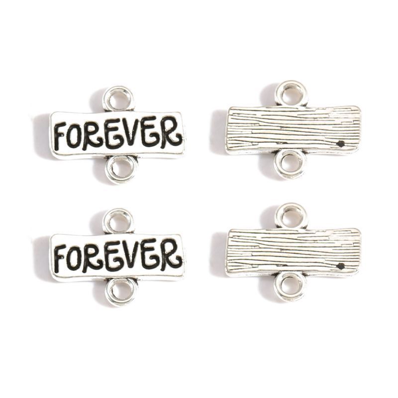 10PCS Friendship Theme Jewelry Making Findings Connector 13x17mm