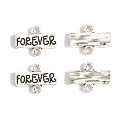 10PCS Friendship Theme Jewelry Making Findings Connector 13x17mm