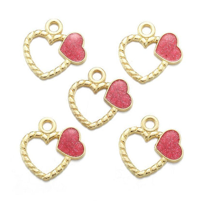 5PCS Valentines Package Collection Charm For Jewelry Making Findings
