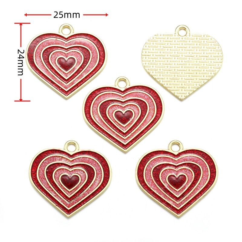5PCS Valentines Package Collection Charm For Jewelry Making Findings