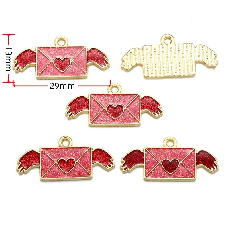 5PCS Valentines Package Collection Charm For Jewelry Making Findings