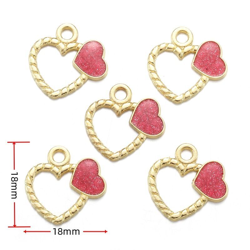 5PCS Valentines Package Collection Charm For Jewelry Making Findings