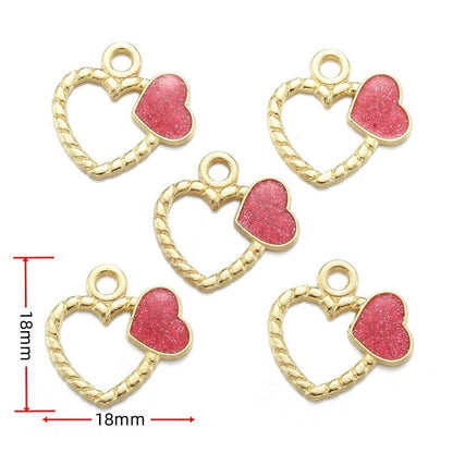 5PCS Valentines Package Collection Charm For Jewelry Making Findings