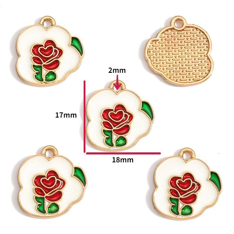5PCS Valentines Theme Collection Charm For Jewelry Making Findings