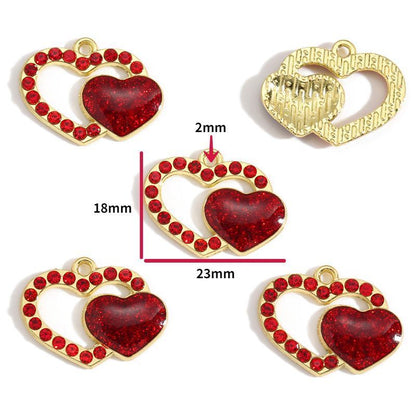 5PCS Valentines Theme Collection Charm For Jewelry Making Findings